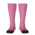 thumbnail image 2 of Lsque Pink Gingham Printed Crew Socks Men's Women's LightWeight Thin Casual Calf Socks ,Knee High Socks,Cotton Socks, 2 of 9