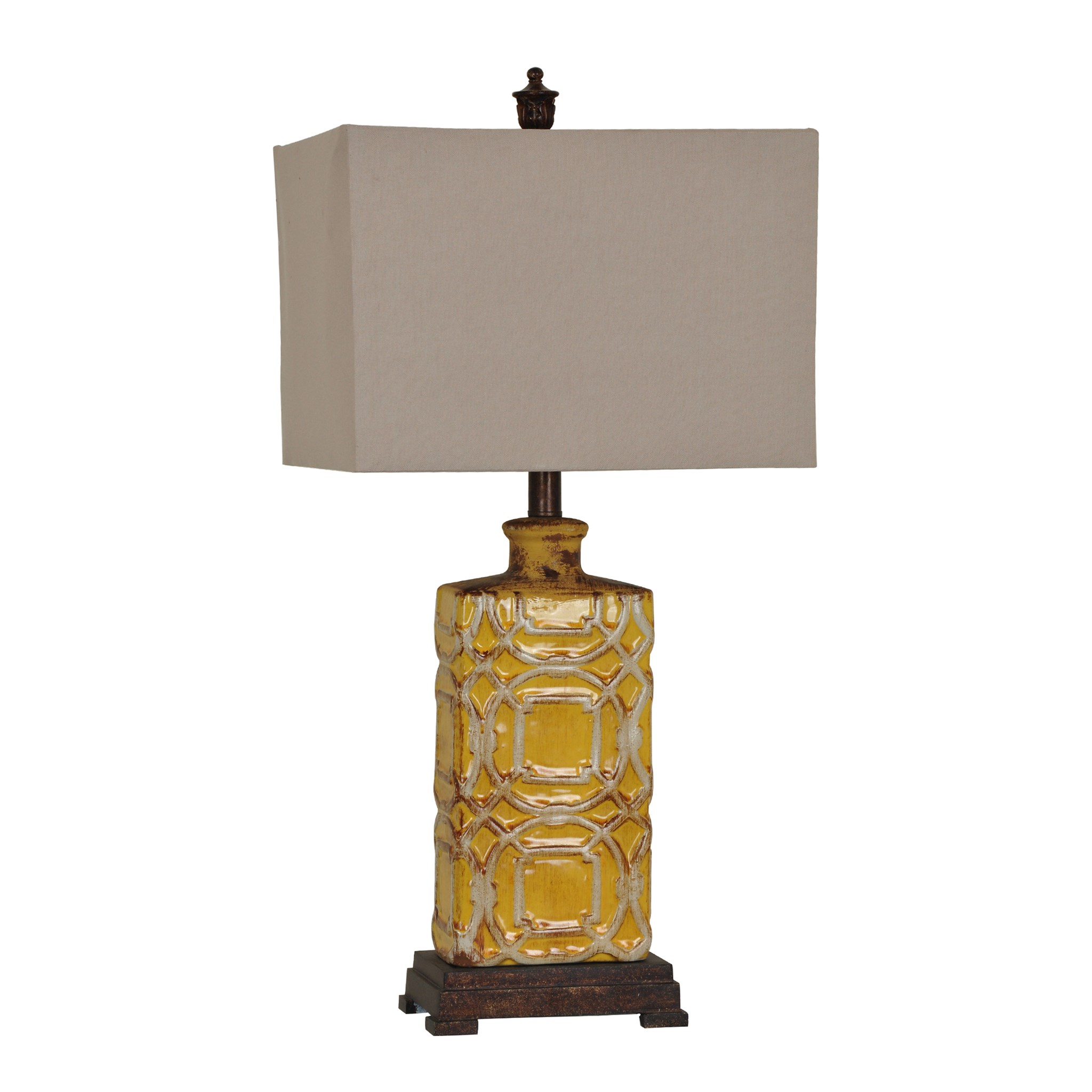 Chatham 28.5-Inch Table Lamp, Antique Yellow - image 2 of 2