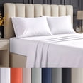 thumbnail image 1 of Beddora Twin Size Bed Sheets Set in White – 3-Piece Cooling Deep Pocket Sheet Set, Ultra-Soft, Wrinkle-Free Microfiber, Hotel Luxury Easy-Care Bedsheets Set, 1 of 9