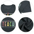 thumbnail image 5 of MOUSYA Teacher Shirt Women Teach Them to Be Kind T-Shirt Teach Kindness Back to School Shirt Short Sleeve Tee Tops, 5 of 9