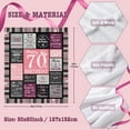 thumbnail image 3 of 70th Birthday Gifts for Women, 70th Birthday Decorations for Women, Gifts for A 70th Birthday, Happy 70th Birthday Gifts for 70 Year Old Woman, 1954 Birthday Gifts for Women Blanket 60\u201dX50\u201d, 3 of 6