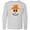 AC-Heather Grey, variant on Inktastic Halloween Scarecrow Male Face Long Sleeve Youth T-Shirt