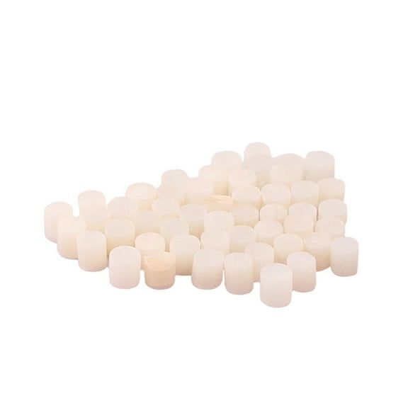 GOOHOCHY 100 PCS/ Pack Guitar Fretboard Dots Inlays 3mm Diameter Seashell Fret Inlays Markers for Guitar Ukulele Bass Banjo Mandolin Decorations (White)