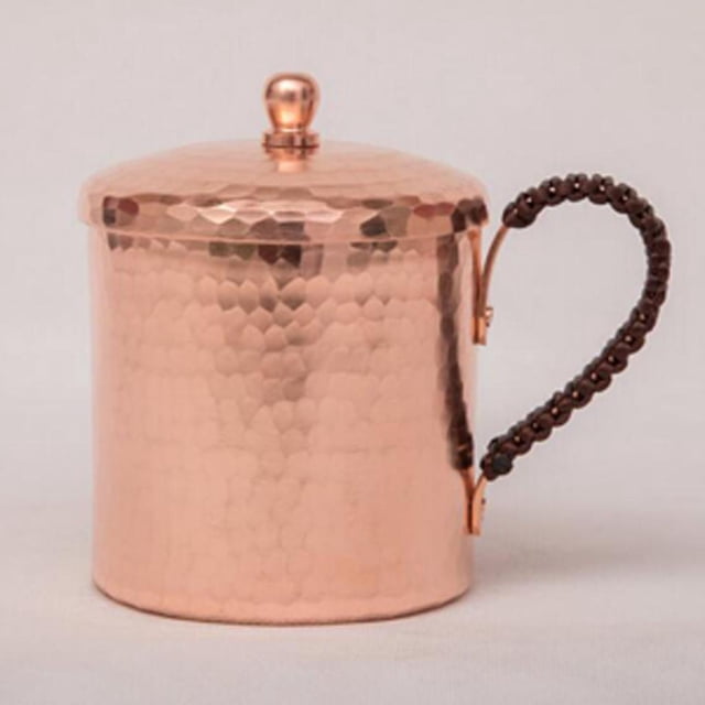 Taza para Beber Martildo con Moscú con Tapa para Café, , , Bebidas Frías Y Calientes, Vino, Cocina , Bar, Camping, Cobre 350ml Macarena Tazas de cobre