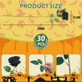 thumbnail image 2 of Flores artificiales Jefuzh de rosas negras falsas, 30 unidades, para Halloween, 2 of 7