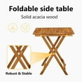 thumbnail image 4 of vidaXL Folding Patio Table 35.4"x29.5" Solid Acacia Wood, 4 of 11