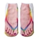 thumbnail image 3 of Calcetines tobilleros de corte bajo de algodón unisex YONGSHENG Chanclas divertidas 3d con estampado de cerdo, 3 of 5