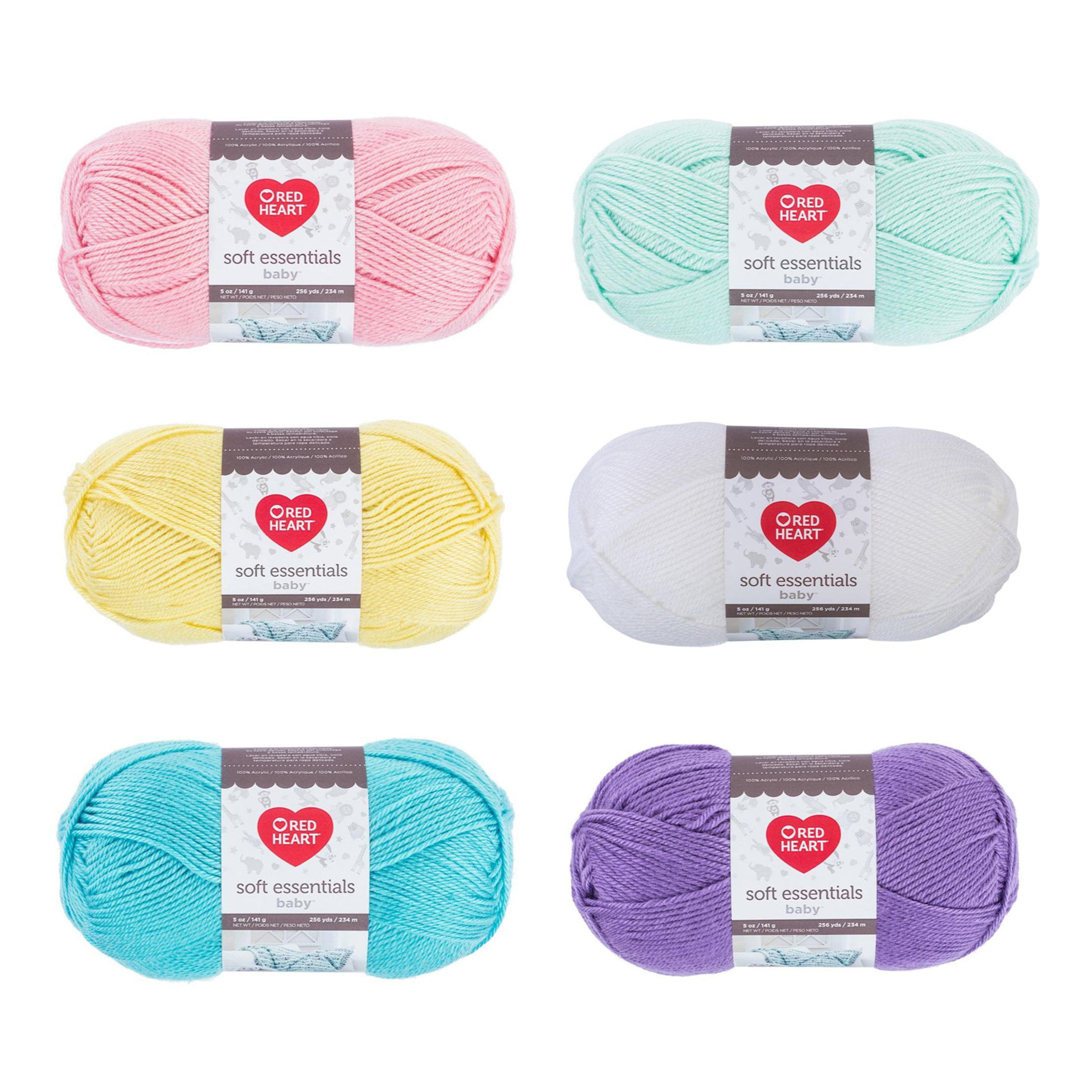 Red Heart Soft Essentials Baby Rosewater Knitting /& Crochet Yarn