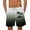 Silver, variant on ZCFZJW Big and Tall Regular Fit Swim Trunks for Men Lightweight Casual Tie Dye Tropical Palm Tree Print Elastic Waist Beach Hawaiian Shorts with Pockets Army Green XXL