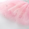 thumbnail image 6 of Toddler Baby Girls Ruffles Striped Print Star Tulle Princess Dress Active Dresses Fall Dress, 6 of 8