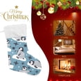 thumbnail image 4 of Coolnut Penguins and Snowflakes Christmas Stockings 17.7 Inch Gift Holders for Party Holiday Decorations Ornaments (1 Pack) Decor Gifts, 4 of 7