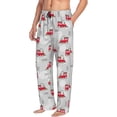 thumbnail image 6 of Gukieu Trains Print Men's Home Trousers, Elastic Drawstring Home Pajamas Clothing Suitable for Adult Men-3X-Large, 6 of 6