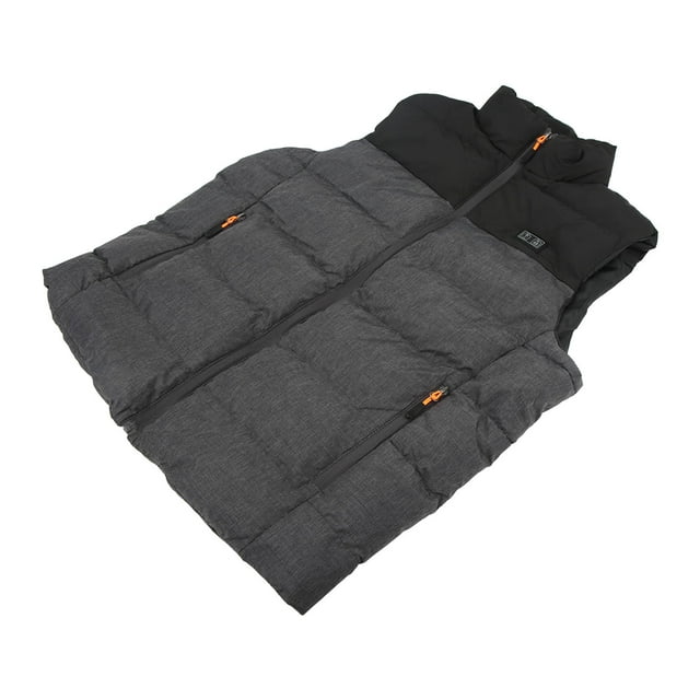 Electric Heating Vest, 3 Gear Temperature Heated Coat USB Powered Unisex For Skiing XXXXXXL