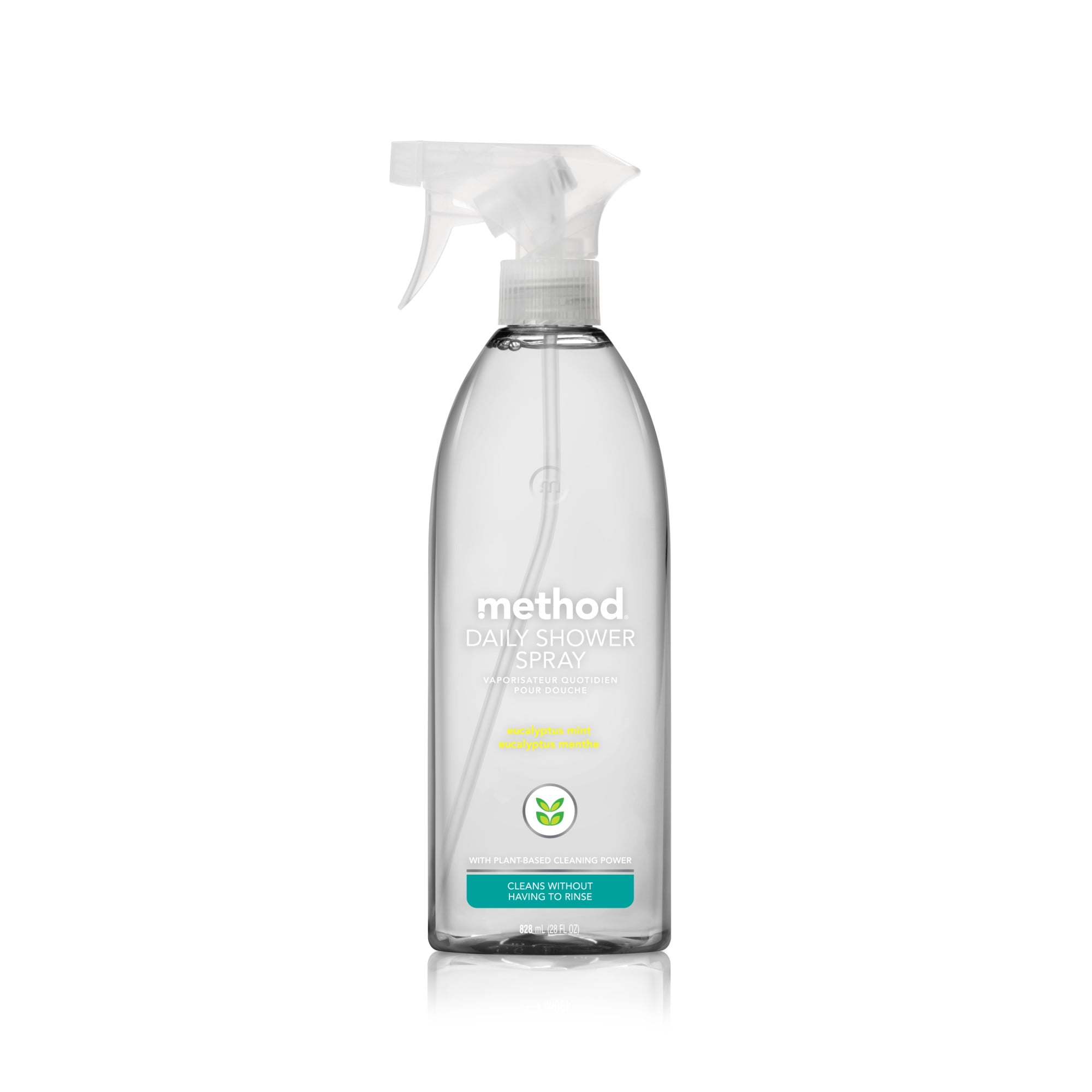 (4 pack) Method Daily Shower Spray Cleaner, Eucalyptus Mint, 28 fl oz