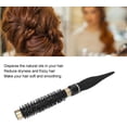 thumbnail image 3 of Round Brush, Hair Comb Prevent Static Nylon Hair Round Hair Brush, Aluminum Hairdressing Tool for Blow Drying Curling(15#), 3 of 8