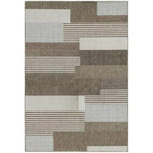 Couristan 24672003020037T 2 x 3 ft. 7 in. Monaco Starboard Rug - Brown & Sand