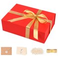 thumbnail image 1 of Caja de regalo roja plegable con cierre magnético de 20,32 x 18 x 9 cm, 1 of 2