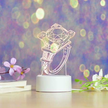 

Follure Valentine s Day USB Acrylic 3D Night Light Lamp Home Landscape Decoration Gifts