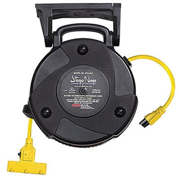 25 ft. Retractable CAT6 Unshielded Cable Reel in Housing with protective Agent