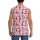 thumbnail image 4 of Fotbe Garden Gnomes Men's Camiseta sin Mangas Estampada para Hombres, Playera Casual para Gimnasio, Entrenamiento, Playa-XX-Large, 4 of 7