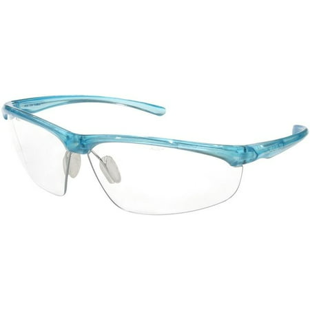 3M Refine 201 Safety Glasses with Teal Frame and Clear Anti-Fog