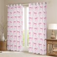 thumbnail image 2 of Manfei Cartoon Cute Bow Black Out Curtains for Kid, Princess Ribbon Curtains Pack of 2 (42x63 Each), Kawaii Stars Print Bedroom Curtains, Curtains and Drapes Home Decor, 2 of 6