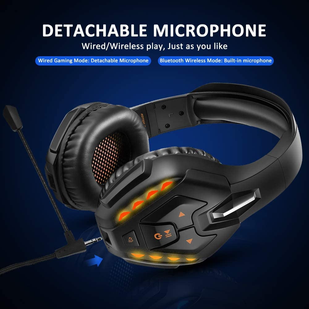 bluetooth headphones with removable mic