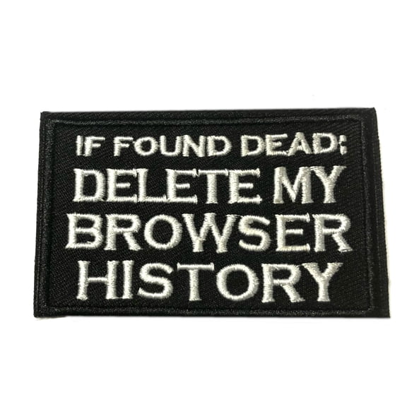 If Found Dead 3.25" W x 2" T Iron/Sew On Decorative Patch