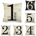 thumbnail image 2 of PENGXIANG Taie d'Oreiller Carrée Imprimée Accessoires de Lit Canapé Housse de Coussin Décoration Maison, 2 of 12