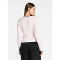 thumbnail image 3 of Madden NYC Women's Tie Front Top with Long Sleeves, Sizes XXS-XXL, 3 of 5