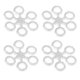 thumbnail image 1 of Bandas De Cebo De Pellets, Anillo De Cebo Redondo Transparente De Amplia Aplicación Pesca Europea 50 Piezas Duraderas Desmontables Para La Pesca De Carpas, 1 of 7