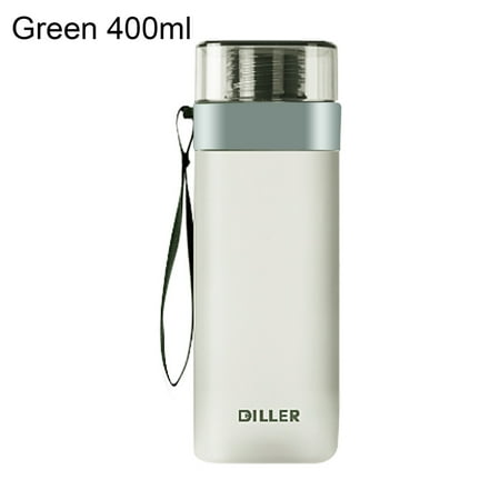 

MCat Drinking Bottle Easy to Clean Portable Handle Square Shape Leakproof Office Water Bottle for Outdoor