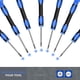thumbnail image 2 of Juego de destornilladores Torx 12 en 1 de Kingsdun con pinzas, color azul, 2 of 7