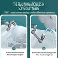 thumbnail image 5 of Faucet Aerator,1080° Rotating Extender Aerator, Durable Splash Proof Faucet Extender, Two Ways Water Saver Faucet Aerator, Can Be Used for Bathroom Sink, Kitchen Sink, 5 of 5