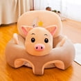 thumbnail image 5 of Sioweci Baby Sofa Chair Cartoon Animals Baby Seat with Leg Holes Handles Non-Slip Bottom Sofa Chair with Back Support for Infants Sitting Up Elephant Size B, 5 of 13