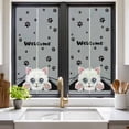 thumbnail image 2 of Cute Cats Window Privacy Film, Vintage Cat Claws Pets Cartoon Kitten Grey Static Cling UV Sun Blocking Heat Control Window Tint Day and Night, Non-Adhesive One Way Windows Privacy Cover 17.7''x39.3'', 2 of 7