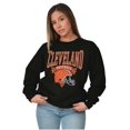 thumbnail image 3 of Cleveland Football Helmet Sports Fan Graphic Pullover Crewneck Sweatshirt Brisco Brands X, 3 of 6