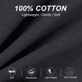 thumbnail image 4 of EA'S SECRET 100% Cotton Mens Robe Lightweight Long Kimono Bathrobe with Pockets Cozy Knit Spa Robes Breathable Shower Bath Robes(Deep Gray,M), 4 of 11