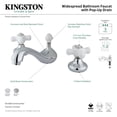 thumbnail image 2 of Kingston Brass  Traditional 8 in. Widespread Bathroom Faucet Brushed Nickel Brushed, 2 of 3