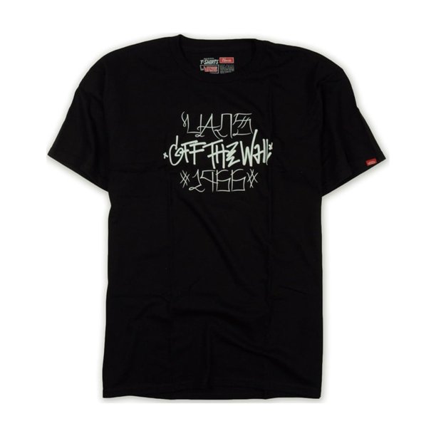 Camiseta gráfica Vans Ghetto By The Sea para hombre negra extragrande