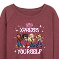 thumbnail image 3 of Bratz - Xpress Yourself - Girl Power - Women's Lightweight French Terry Long Sleeve Shirt, 3 of 5