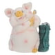 thumbnail image 1 of KAKOWELY Bonita alcancía de cerdo de resina, forma de animal, alcancía de resina, figura de cerdo, alcancía, alcancía, alcancía de ahorros para niños, regalos de fiesta de cumpleaños, 1 of 5