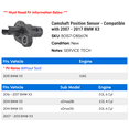 thumbnail image 2 of Camshaft Position Sensor - Compatible with 2007 - 2017 BMW X3 2008 2009 2010 2011 2012 2013 2014 2015 2016, 2 of 2