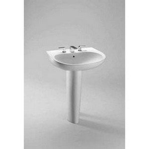 Cotton Prominence Bathroom Sink - Toto Prominence Wall Mount Vitreous China Bathroom Sink LT242G#01 Cotton White