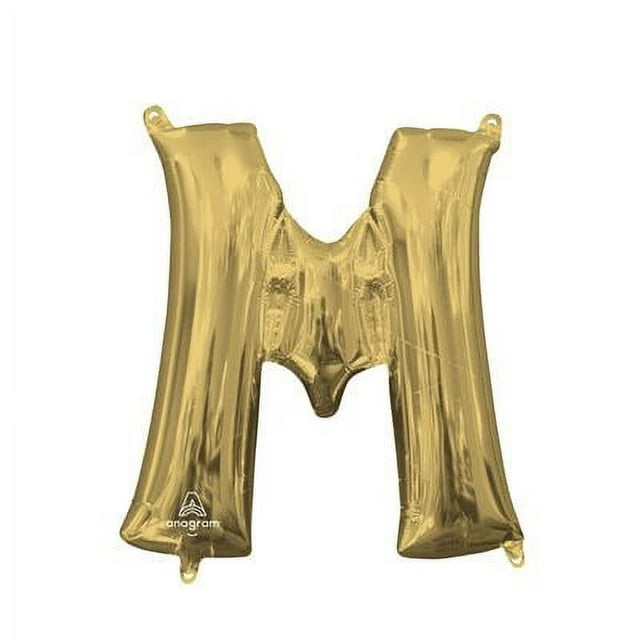 M Theme Foil Balloon - Pack of 1 with Superior Float Time and Self-Sealing Valve - Perfect for Anniversaries, Birthdays, Weddings, and New Year Celebrations! Elevate Your Party Supplies!