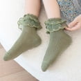 thumbnail image 3 of Kids Baby Girls Socks Cute Ruffled Mesh Patchwork Princess Dress Socks for Toddler Clothing Accessory, 3 of 7