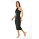 thumbnail image 5 of Vestido midi con flor Roman Fashion /Juvenil, 0344 (Negro) negro M, 5 of 5