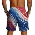 thumbnail image 5 of Havenx Men's American 250th Anniversary Shorts Drawstring American Flag Design Shorts with Pockets Elastic Waist Swim Trunks Patriotic We the People 1776 Workout Clothing,Royal Blue L, 5 of 5