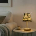 thumbnail image 6 of BZSMCE Table Lamp Creative Design White and Black Flower Pattern Simple Pattern Night Light, 6 of 8
