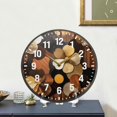 thumbnail image 4 of Yayeee Wall Clock Battery Operated 9.5" Silent Non-Ticking for Living Room, Gold Flower, 4 of 8